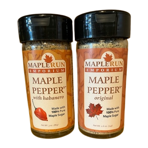 Hot and Sweet 2-Pack Set of Maple Pepper® Seasonings - Habanero and Original