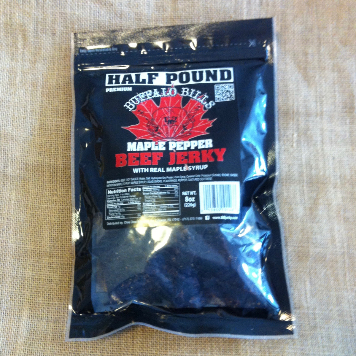 Maple Pepper Beef Jerky Maple Run Emporium