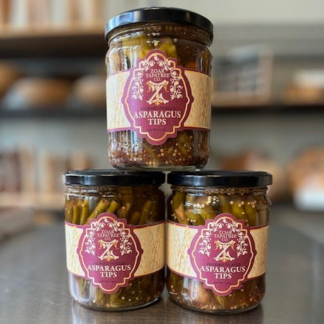 Pickled Asparagus Tips with Maple