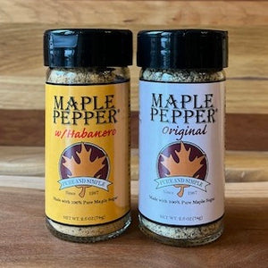 Hot and Sweet 2-Pack Set of Maple Pepper® Seasonings - Habanero and Original