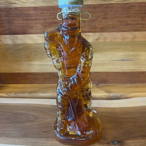Maple Syrup in Glass Hockey Player Bottle
