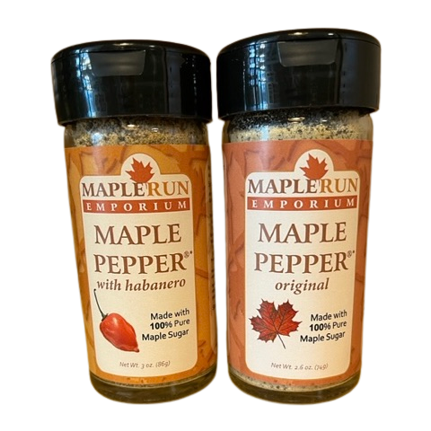 Hot and Sweet 2-Pack Set of Maple Pepper® Seasonings - Habanero and Original