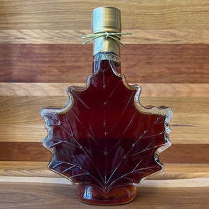 Maple Syrup in Glass Maple Leaf - 16.9 Ounces