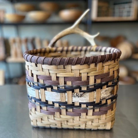 Mail Basket with Antlers