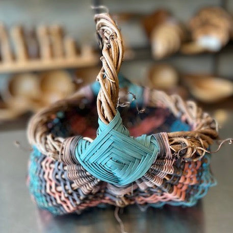 Marketing Basket Turquoise/Lavender