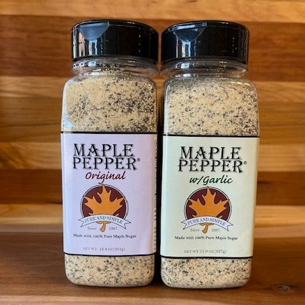Maple Pepper® Original and Maple Pepper® w/Garlic Pour and Shake 2-Pack
