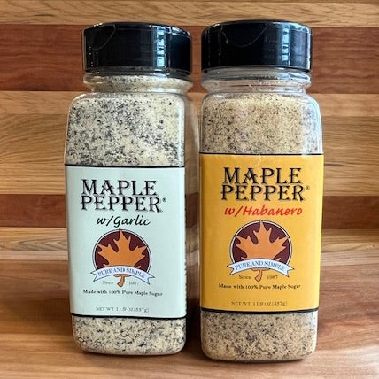 Maple Pepper® w/Garlic and Maple Pepper® w/Habanero Pour and Shake 2-Pack