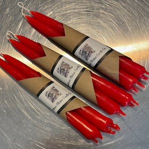 Red Wax Tapers