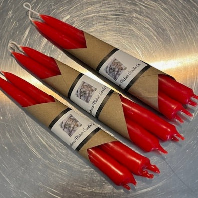 Red Wax Tapers