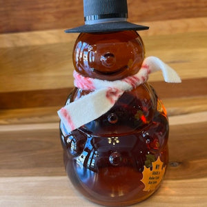 Maple Syrup in Snowman Glass Bottle