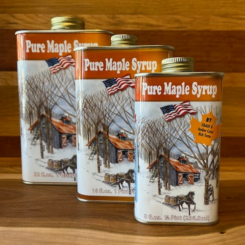 Maple Syrup in Vintage Tin Quart