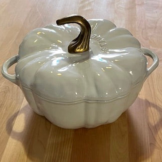 Pumpkin Dutch Oven - White