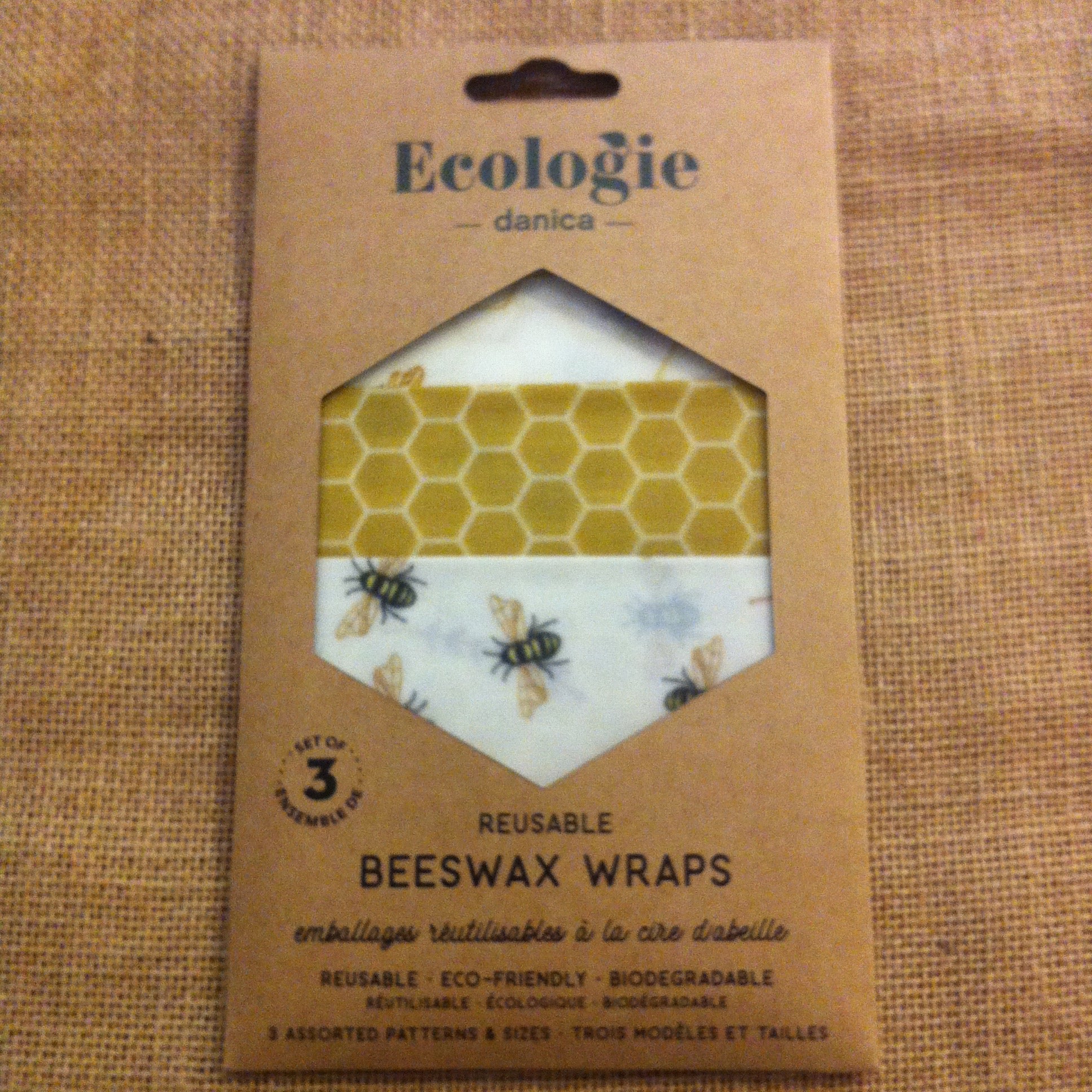 Ecologie Beeswax Wraps Set of 3