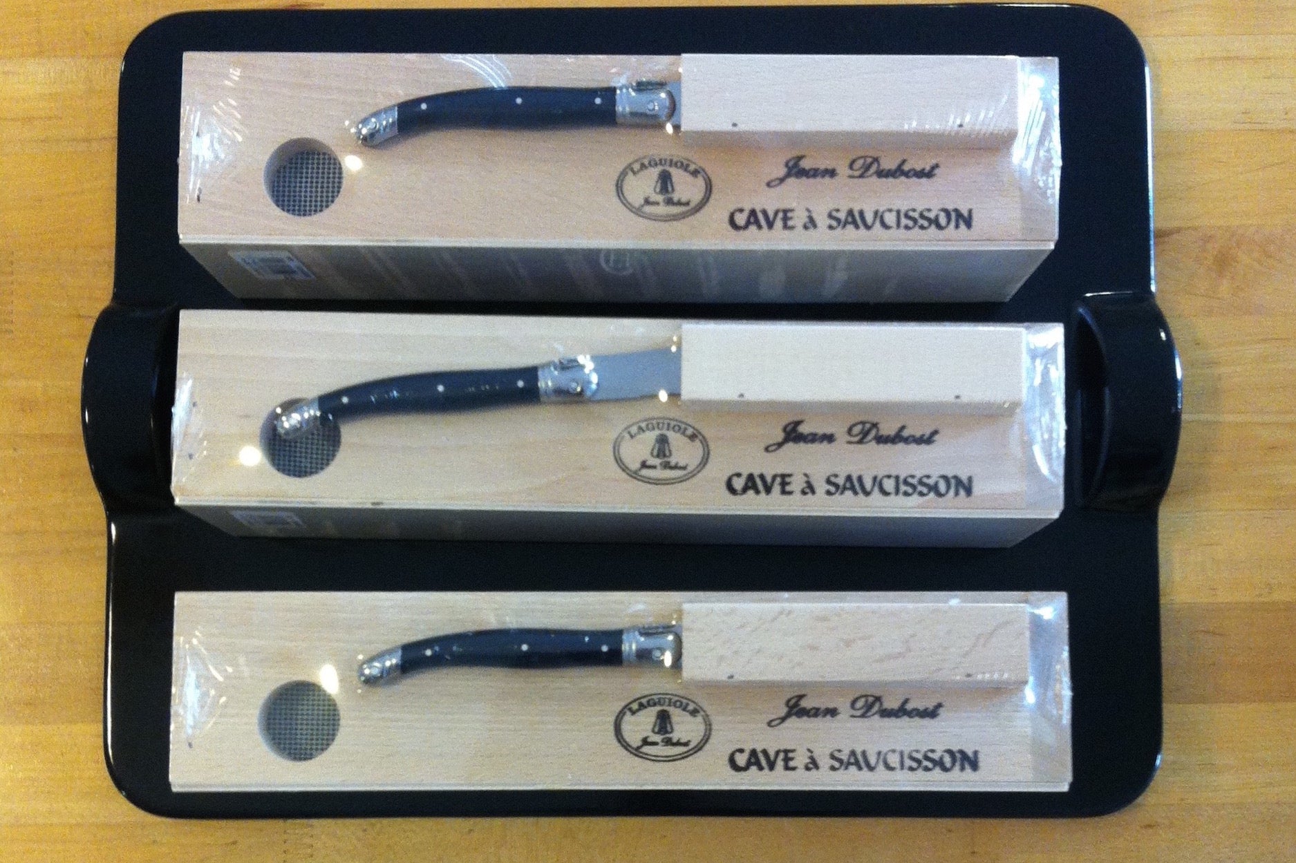 Cave à Saucisson with Knife by Jean Dubost – Maple Run Emporium