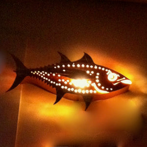 Copper Tuna Wall Sconce