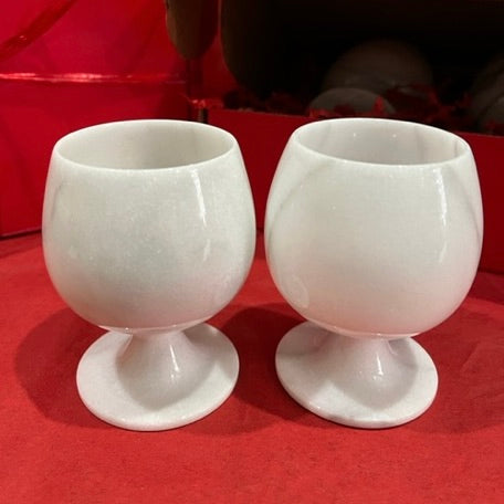 Classic Marble Goblet Set