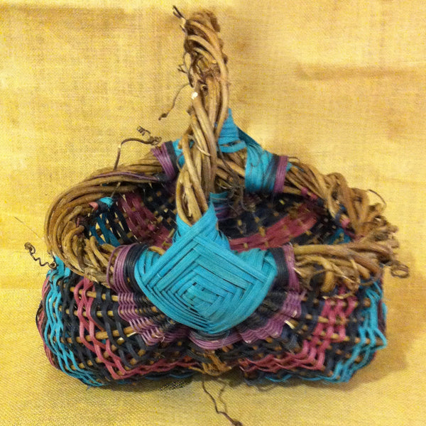 Marketing Basket Turquoise/Lavender