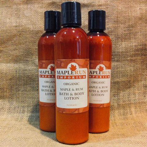 Maple & Rum Organic Bath & Body Lotion