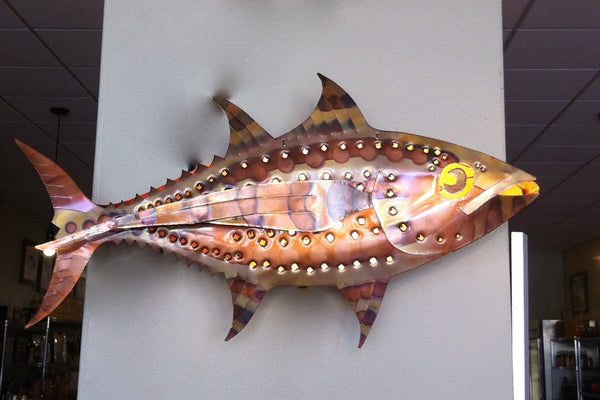 Copper Tuna Wall Sconce