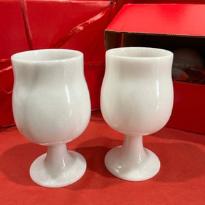 Flared Marble Goblet Set