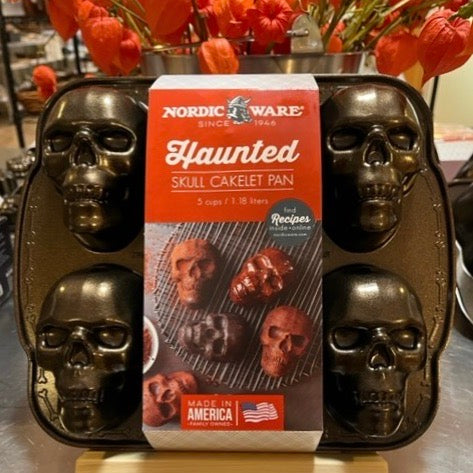 NW 89448 Haunted Skull bundt cakelet pan by Nordic Ware